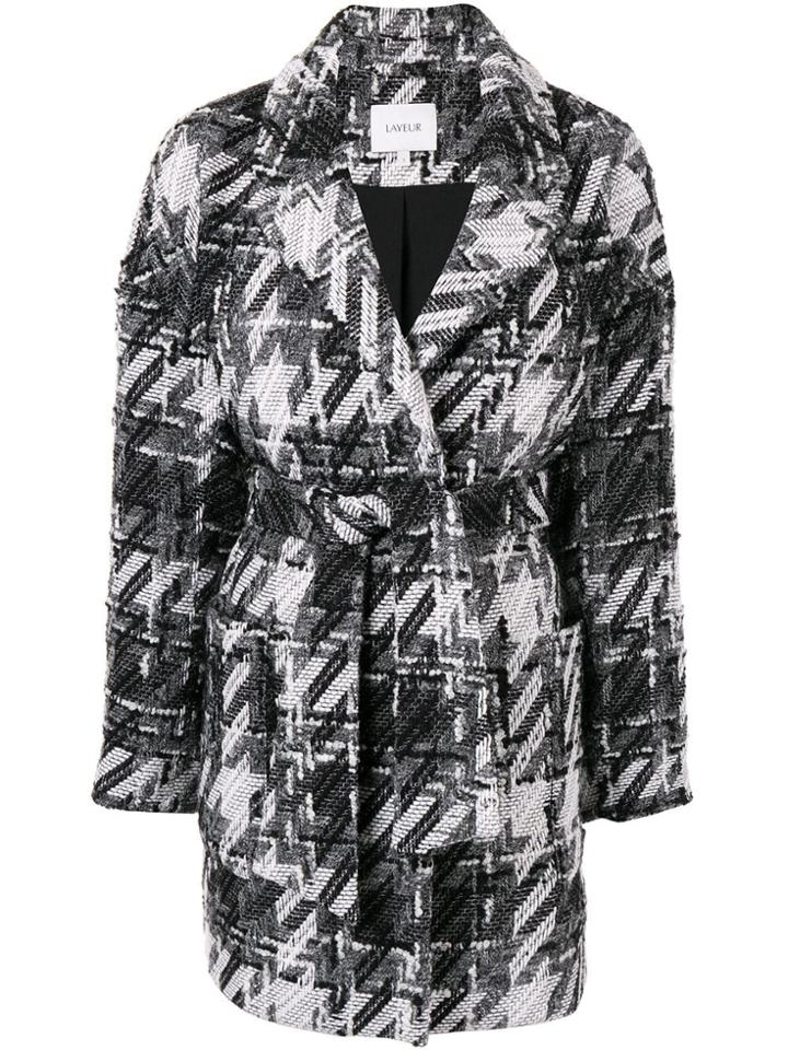 Layeur Opera Belted Coat - Black
