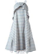 Jil Sander Navy Striped Dress, Women's, Size: 38, Blue, Cotton/polyester