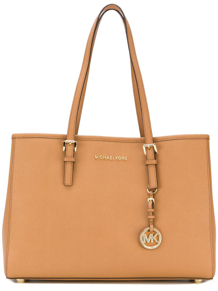 Michael Michael Kors Jet Set Travel Large Tote Bag - Brown