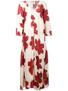 Forte Forte - Hibiscus Print Maxi Dress - Women - Silk - 2, Women's, Red, Silk