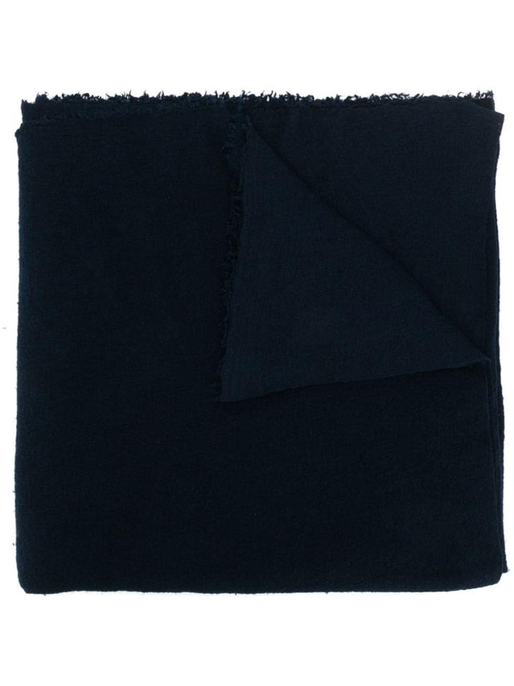Faliero Sarti X Monni23 Frayed Edge Scarf - Blue