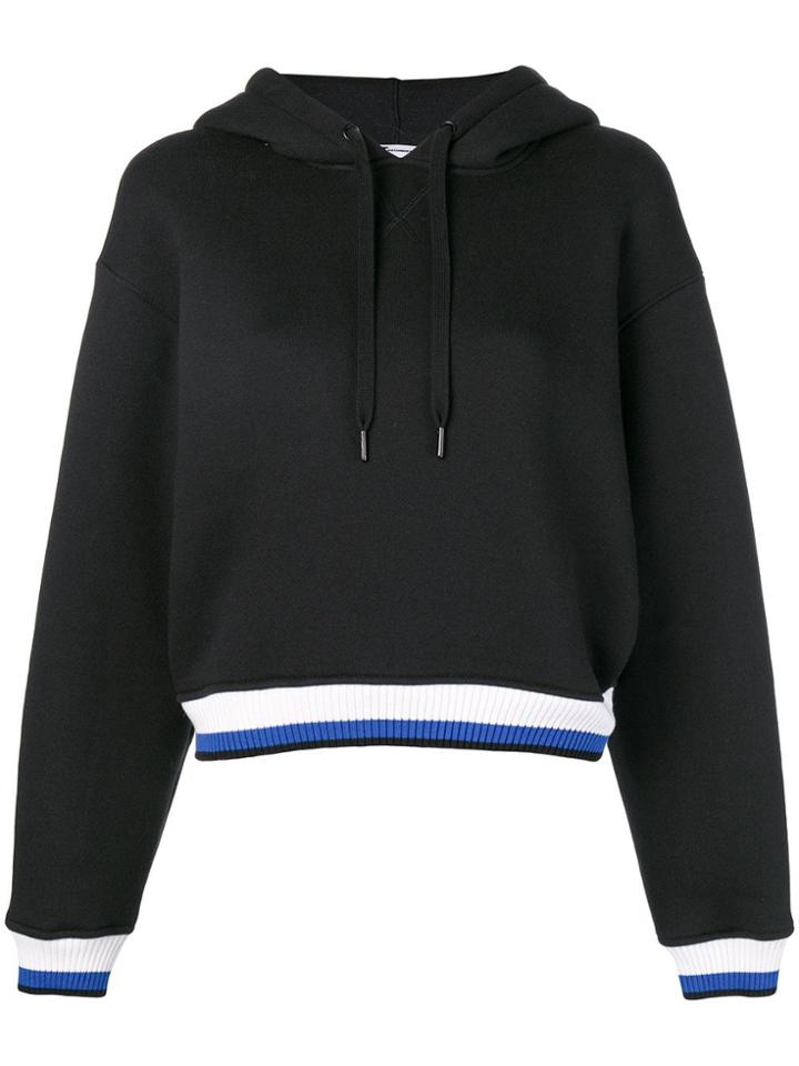 T By Alexander Wang Striped Trim Hoodie - Black