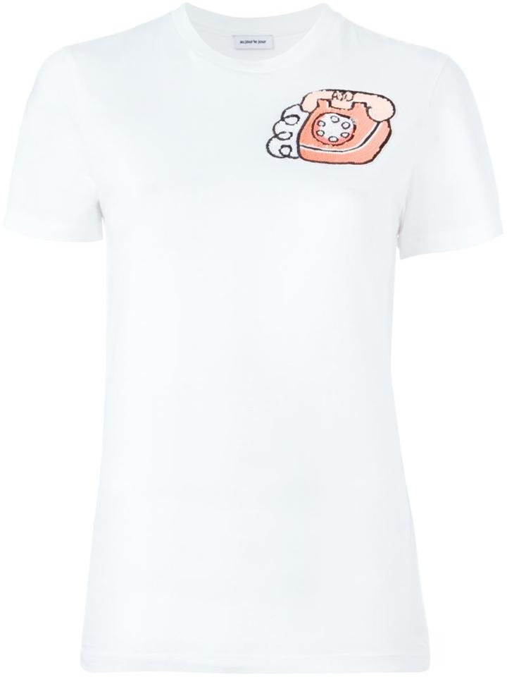 Au Jour Le Jour Sequin Telephone T-shirt