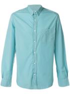 Officine Generale Front Button Shirt - Blue