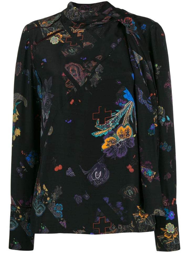 A.f.vandevorst Chicago Printed Blouse - Black