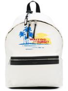 Saint Laurent Summer Printed Backpack - White