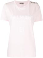 Balmain Balmain Logo Print T-shirt - Pink