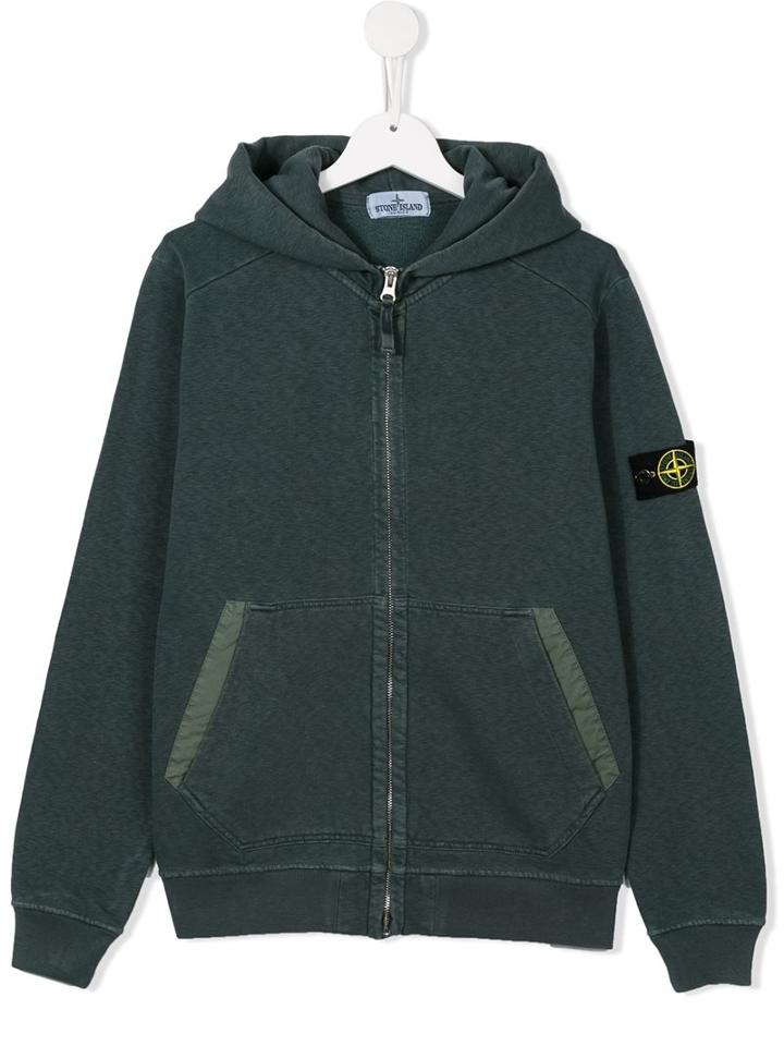 Stone Island Kids Classic Hoodie, Boy's, Size: 14 Yrs, Green