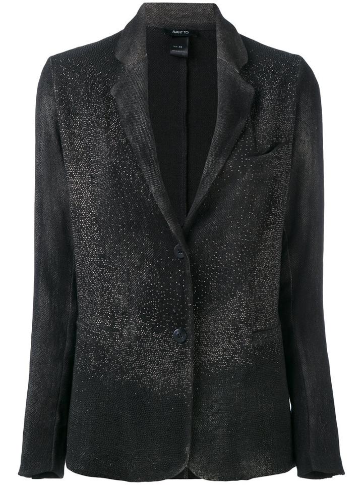 Avant Toi - Embellished Blazer - Women - Cotton/linen/flax/polyamide/cashmere - Xs, Black, Cotton/linen/flax/polyamide/cashmere