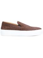 Armando Cabral Bowery Slip-on Sneakers, Men's, Size: 44, Brown, Calf Leather