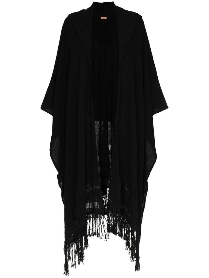 Caravana Caravana Pawahtun Fringed Coat - Black