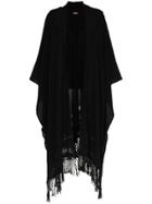 Caravana Caravana Pawahtun Fringed Coat - Black