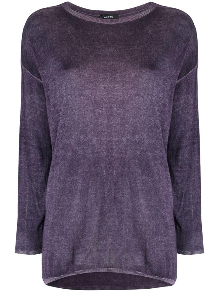 Avant Toi Boat Neck Pullover - Myrtle