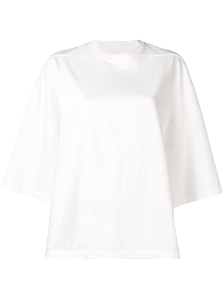 Rick Owens Drkshdw Milk Oversized T-shirt - White
