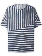 E. Tautz 'collection' Wide Fit T-shirt, Men's, Size: Large, Blue, Linen/flax