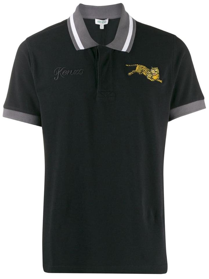 Kenzo Jumping Tiger Polo Shirt - Black