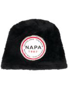 Napa By Martine Rose Logo Patch Beanie Hat - Black