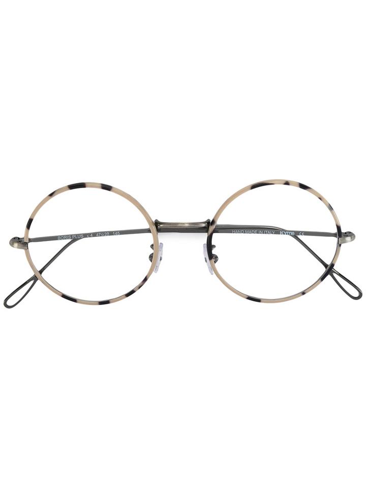 Kyme Boris Plus Glasses, Nude/neutrals, Metal/cellulose