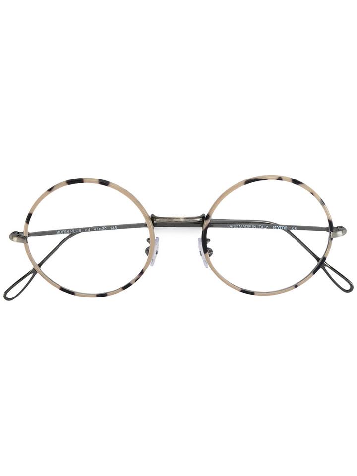 Kyme Boris Plus Glasses, Nude/neutrals, Metal/cellulose