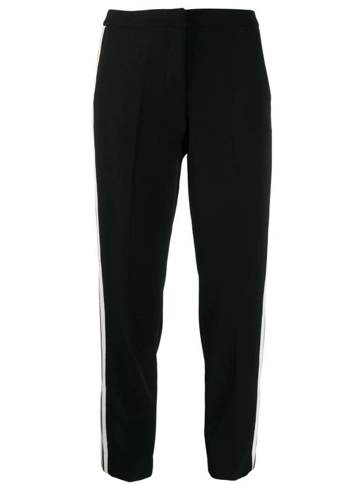 Ermanno Ermanno Contrast-stripe Tailored Trousers - Black