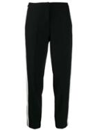 Ermanno Ermanno Contrast-stripe Tailored Trousers - Black