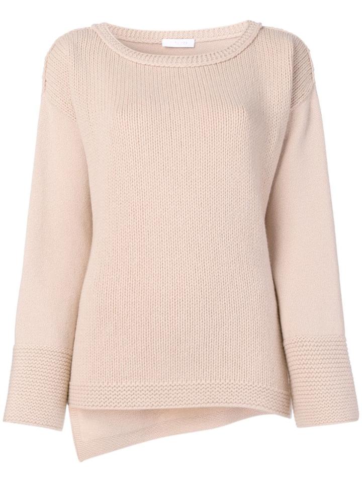 Cruciani Boat Neck Knit Sweater - Nude & Neutrals