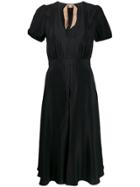 Nº21 Short-sleeved Flared Dress - Black