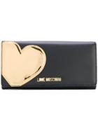 Love Moschino Rectangular Heart Detail Purse - Black