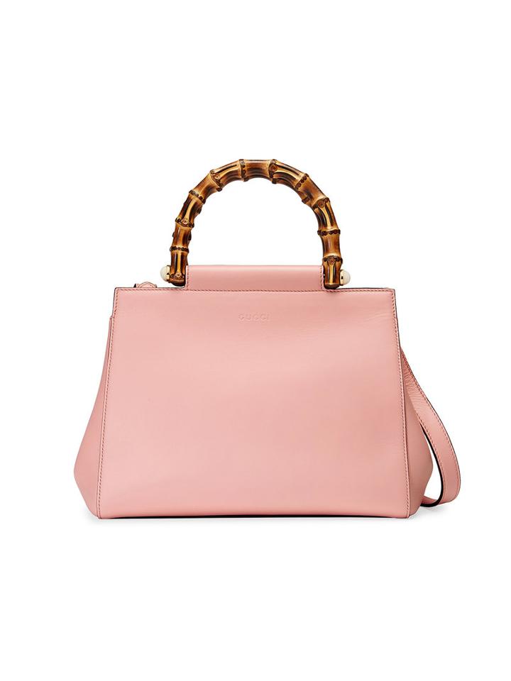 Gucci - Gucci Nymphaea Leather Top Handle Bag - Women - Bamboo/leather/metal/microfibre - One Size, Pink/purple, Bamboo/leather/metal/microfibre