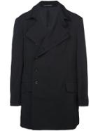 Yohji Yamamoto Oversized Double Breasted Jacket - Black