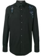 Alexander Mcqueen Embroidered Harness Shirt - Black