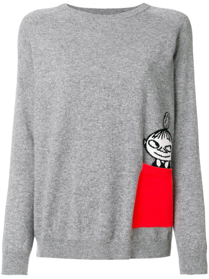 Chinti & Parker Little My Peek Pocket Jumper - Grey