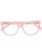 Moschino Eyewear Cat-eye Shaped Glasses - Pink & Purple