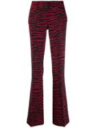 P.a.r.o.s.h. Zebra Print Flared Trousers