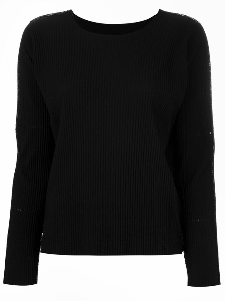 Issey Miyake Cauliflower Ribbed Jumper - Black