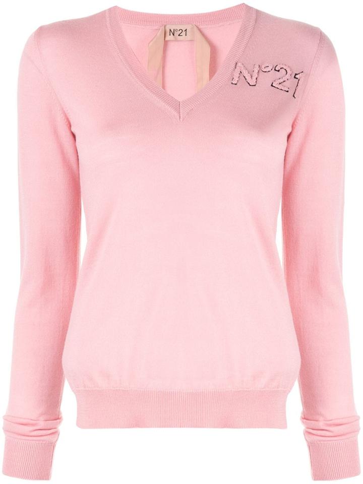Nº21 Classic Knit Jumper - Pink