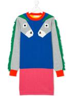 Stella Mccartney Kids Colour Block Horse Dress - Multicolour