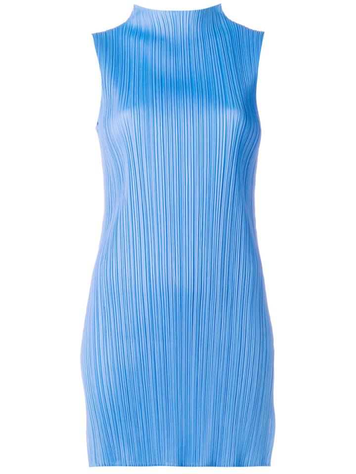 Pleats Please By Issey Miyake Pleated Tank Top - Blue
