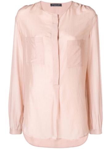 Phisique Du Role Collarless Shirt - Pink