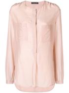 Phisique Du Role Collarless Shirt - Pink