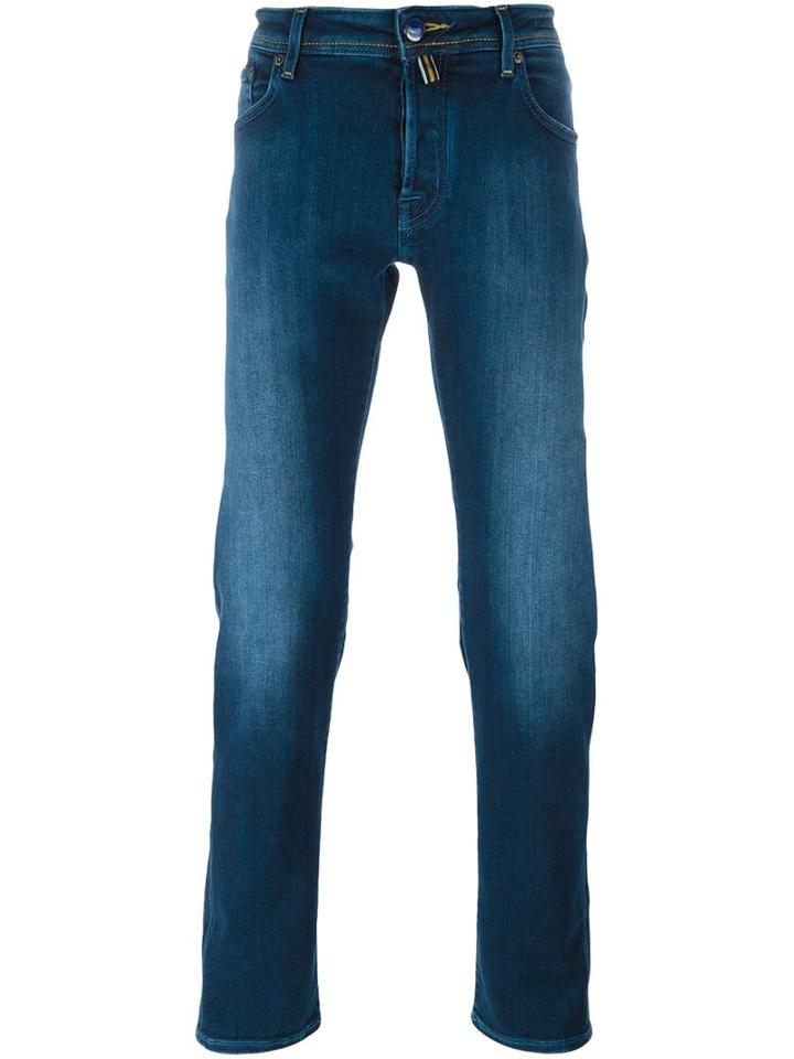 Jacob Cohen Slim Fit Jeans, Men's, Size: 31, Blue, Cotton/polyester/spandex/elastane