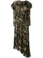 Preen By Thornton Bregazzi Stephanie Camouflage Flared Dress -