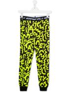 Stella Mccartney Kids Teen Swiggle Letters Ski Trousers - Black