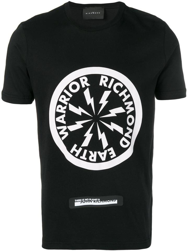 John Richmond Earth Warrior Print T-shirt - Black