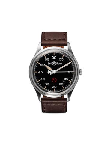 Bell & Ross Br V1-92 Military 38.5mm - Black B Brown