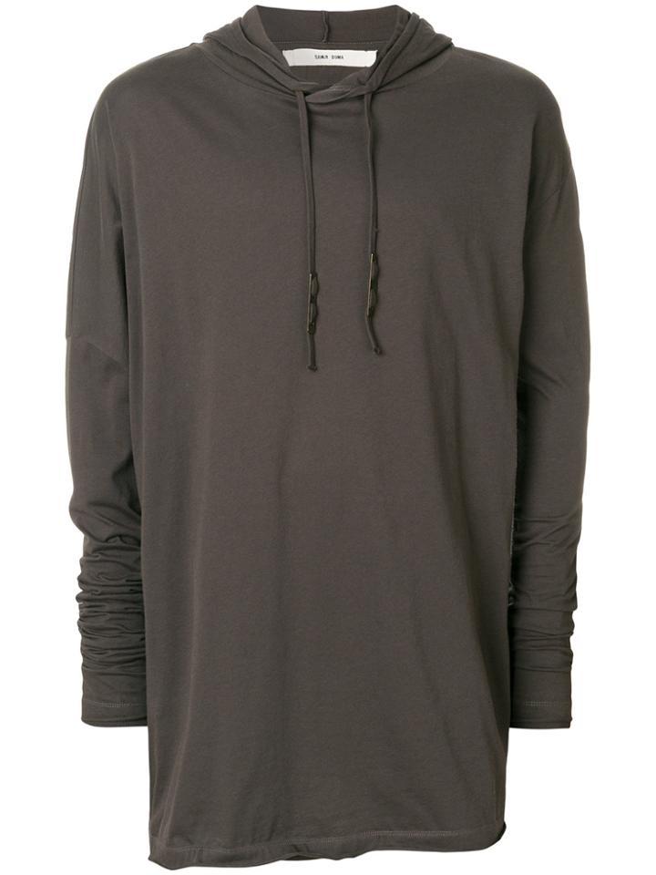 Damir Doma Oversized Drawstring Hoodie - Grey