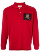 Kent & Curwen Long Sleeve Polo Shirt - Red