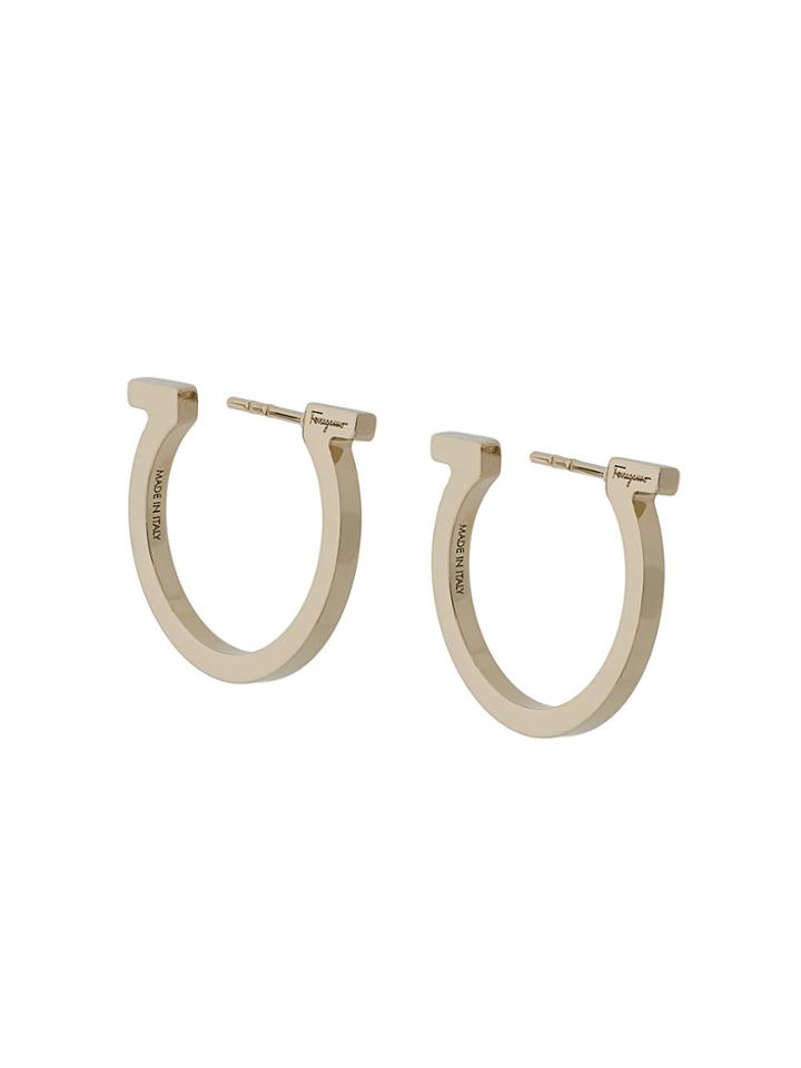 Salvatore Ferragamo Small Gancio Hoops - Unavailable