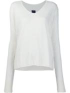 Rta 'camille Distress' Sweater, Women's, Size: Medium, White, Cashmere