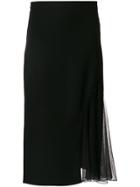 Lanvin Pleated Panel Skirt - Black